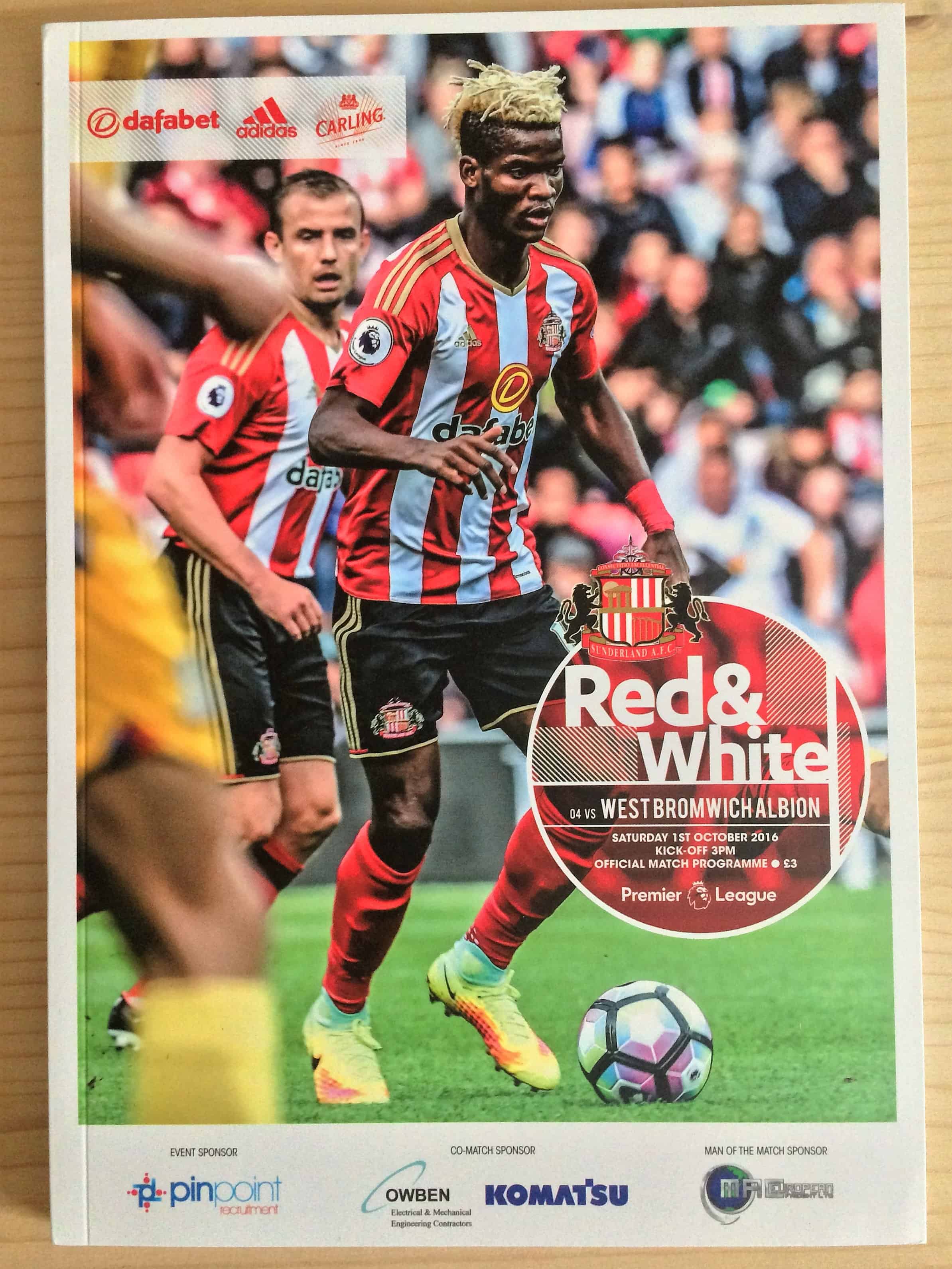 Sunderland FC v West Bromwich Albion FC 